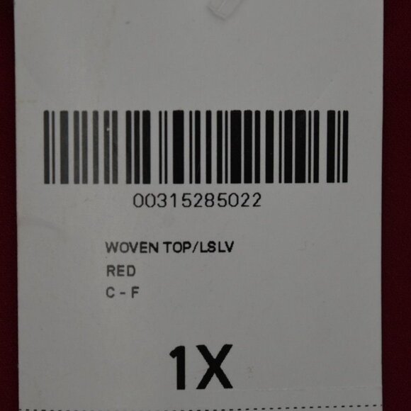 Forever 21 Plus Blouse Womens 1X Surplice Peplum Tie Front Long Sleeve - Picture 5 of 6